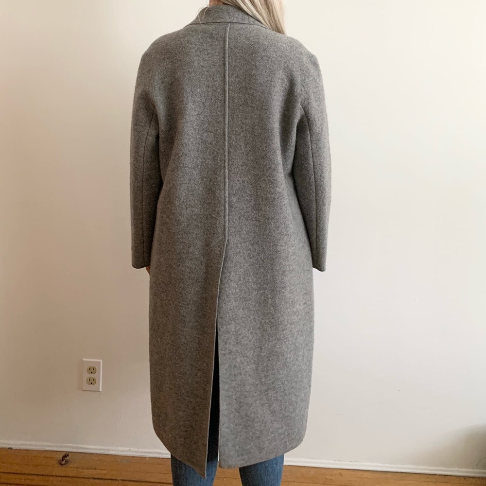 SOLD!Vintage Rickie Freeman for Teri Jon Grey Coat - Picture 6 of 14